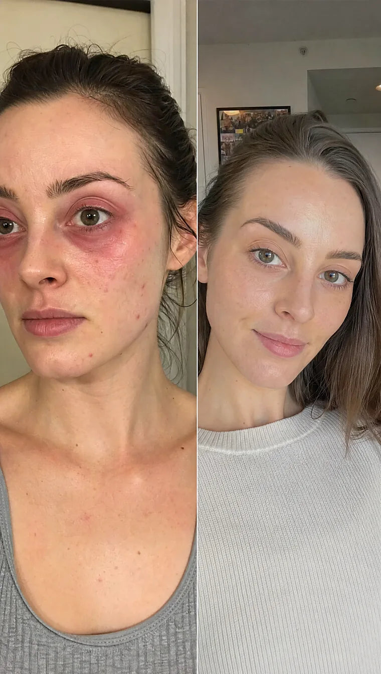 Rosacea before and after &mdash; Apex cold atmospheric plasma, result 9 of 12