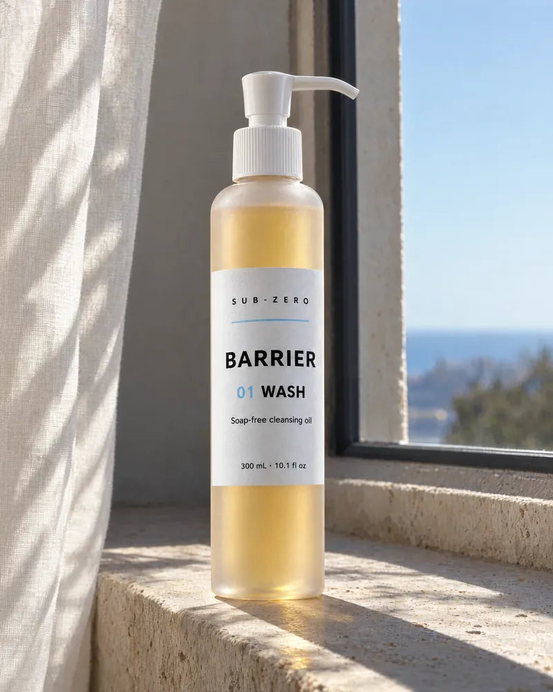 The Cleanser on a limestone sill in the sun